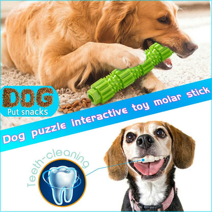 Pet Dog Chew Toy for Aggressive Chewers Treat Dispensing Rubber Teeth Cleaning Toy Squeaking Rubber Dog Toy