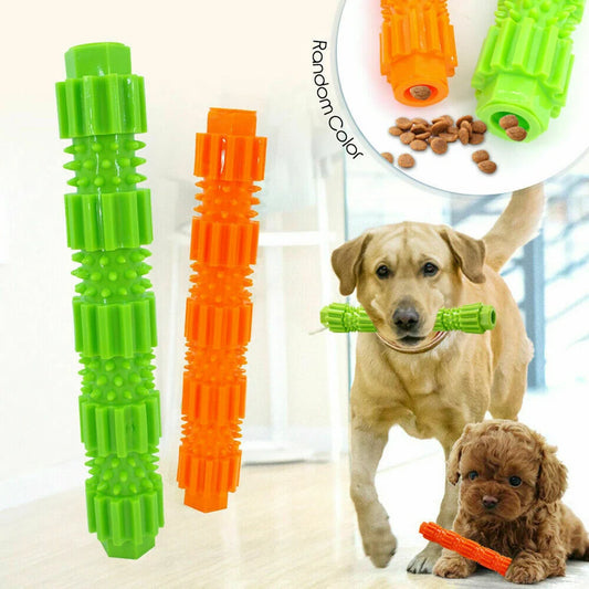 Pet Dog Chew Toy for Aggressive Chewers Treat Dispensing Rubber Teeth Cleaning Toy Squeaking Rubber Dog Toy