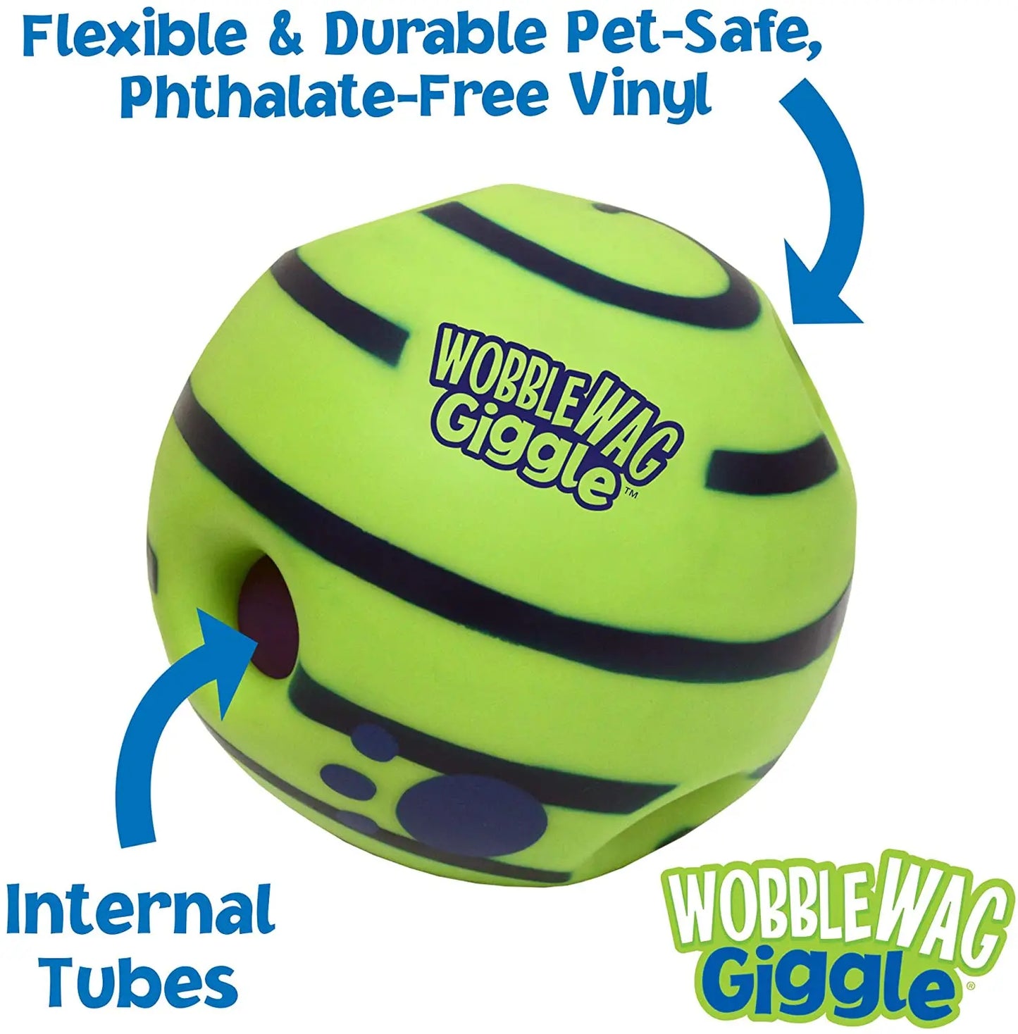 Wobble Wag Giggle Glow Ball Interactive Dog Toy