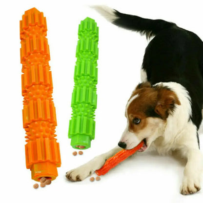 Pet Dog Chew Toy for Aggressive Chewers Treat Dispensing Rubber Teeth Cleaning Toy Squeaking Rubber Dog Toy